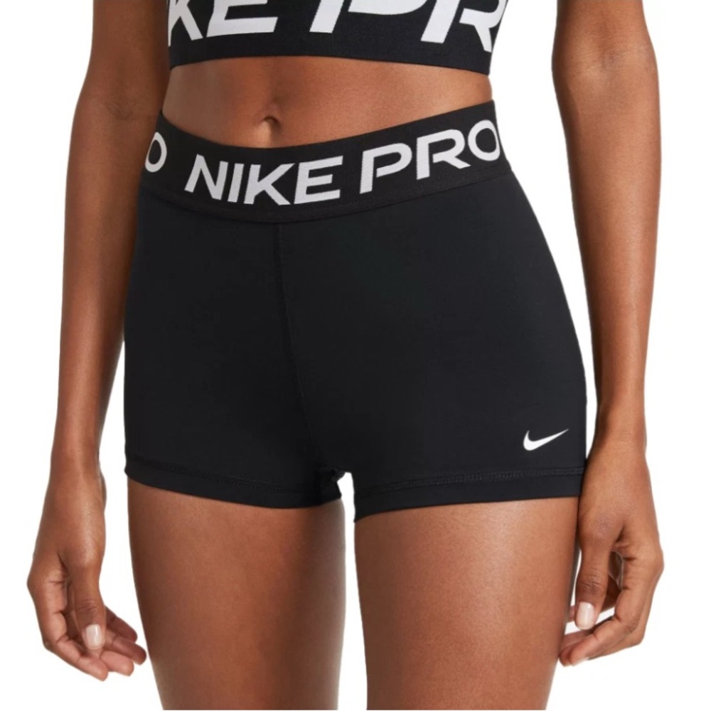 Nike Pro Women's 3" Size Small Compression Shorts Running Training Black New